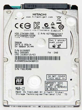 [Hitachi] 日立環球第二代 7mm 2.5吋硬碟實測